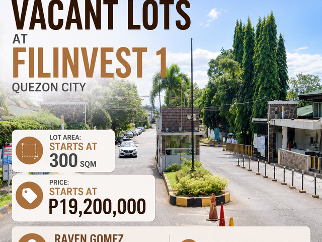 For Sale: Vacant Lots at Filinvest 1, Quezon City