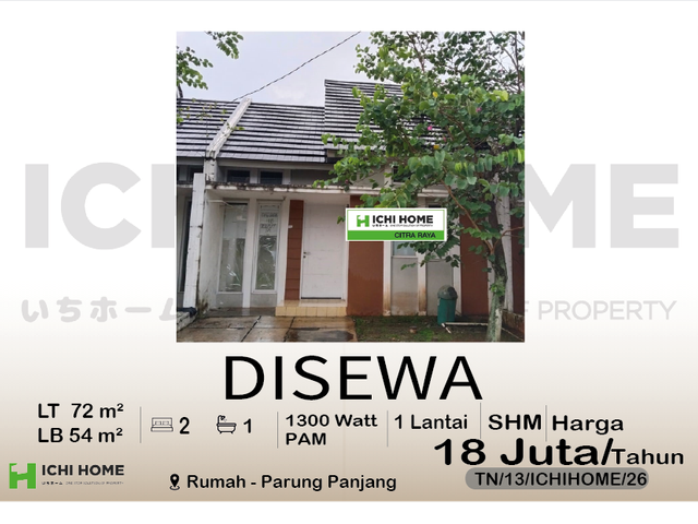 Rumah Cantik Nyaman Siap Huni di Parung Panjang Bogor