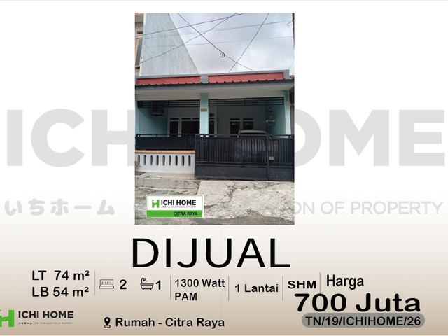 Rumah Cantik Terbaik Nyaman Siap Huni Sudah SHM di CItra Raya Tangerang