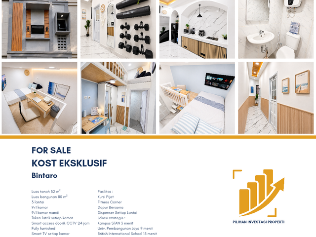 JUAL CEPAT KOST EKSKLUSIF DI BINTARO
