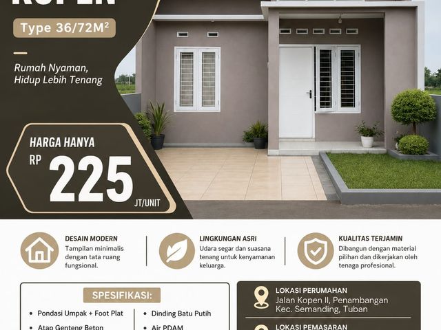 Rumah di Mutiara Kopen – Hunian Nyaman untuk Rumah Impian