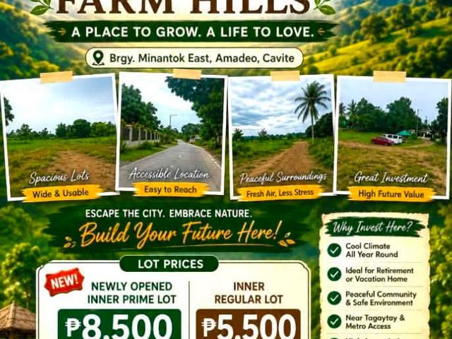 Amadeus Farm Hills – Residential Farm Lot | Amadeo, Cavite