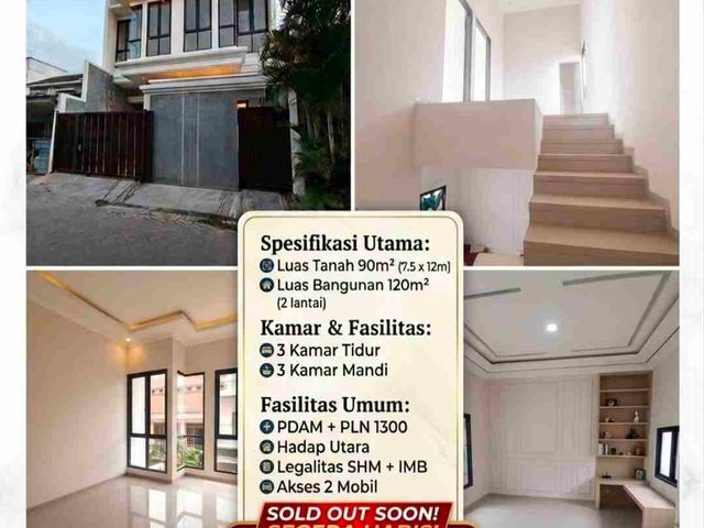 RUMAH BARU 2 LANTAI DIJUAL MURAH LOKASI PERUMAHAN PONDOK BENOWO INDAH KEC. SEMEMI