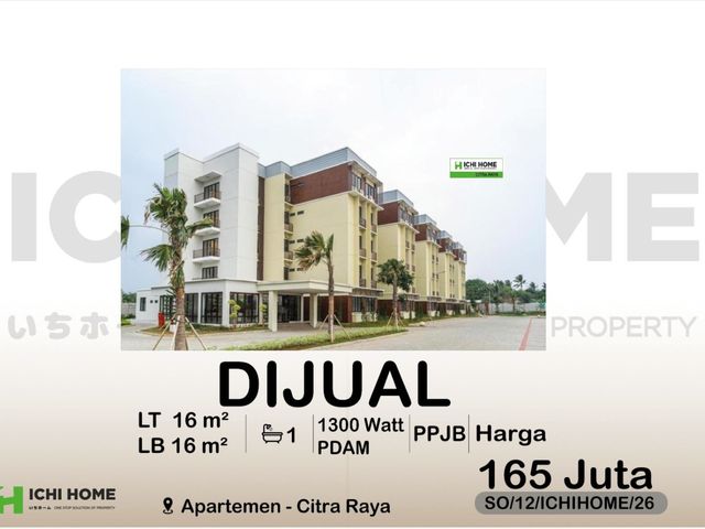 Apartemen Nyaman Siap Huni Harga Super Murah Terbaik di Citra Raya Tangerang