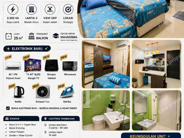 Dijual apartemen The Square dekat univ Petra / UKP Siwalankerto
