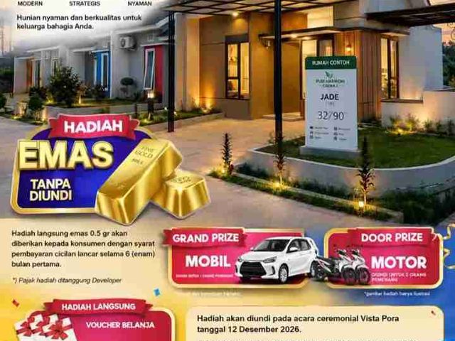 Beli rumah hadiah mobil