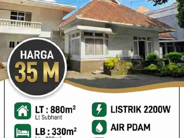 Dijual Rumah Di Kawasan Elit Ijen Malang, Luas Tanah 880