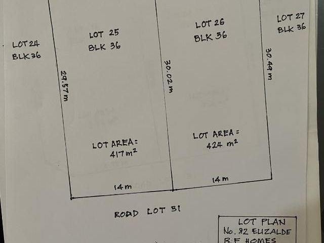 FOR SALE! Residential Lot in BF Homes
