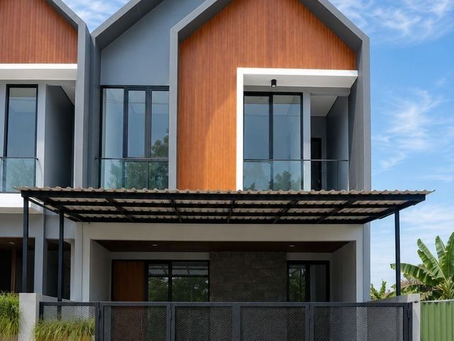 Rumah Manyar Tirtoyoso Surabaya New Minimalis , Hadap Utara Row jalan 10 meter
