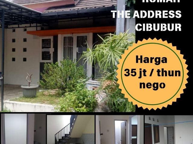 DISEWAKAN RUMAH SIAP HUNI DI THE ADDRESS CIBUBUR (35JUTA/NEG0)