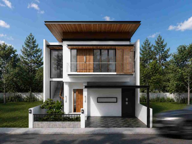 Rumah kontemporer 2 lantai type 120