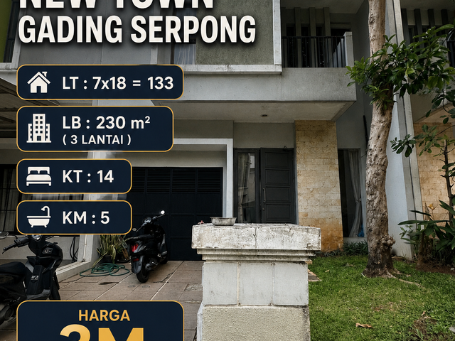 NEWTOWN KOST Harga Kompetitif! Rp3 M Nego Sampai Deal 💎 Aset Produktif di Gading Serpong Siap Menghasilkan