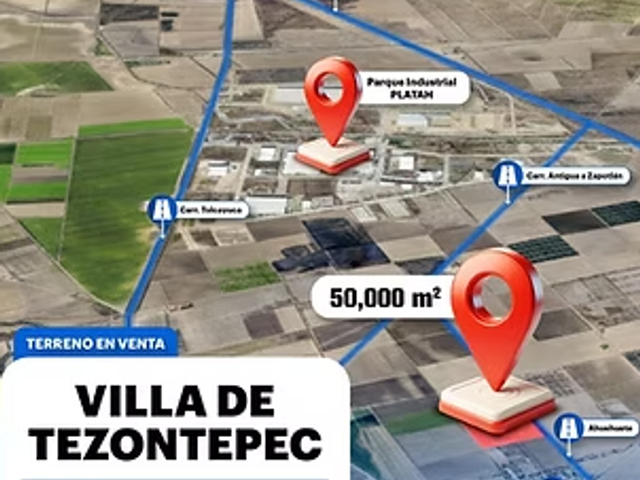 PARCELA EN VENTA EN VILLA DE TEZONTEPEC, HIDALGO