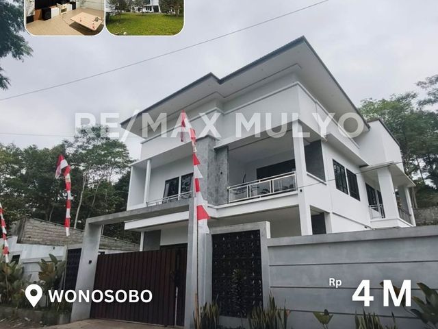 Dijual Tanah + Rumah Mewah 2 Lantai Cocok untuk Tinggal/Penginapan Area Wonosobo