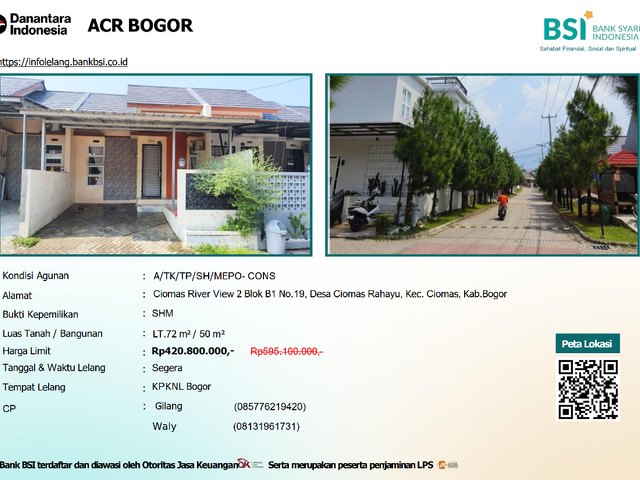 Hunian Bagus dan Murah di Bogor