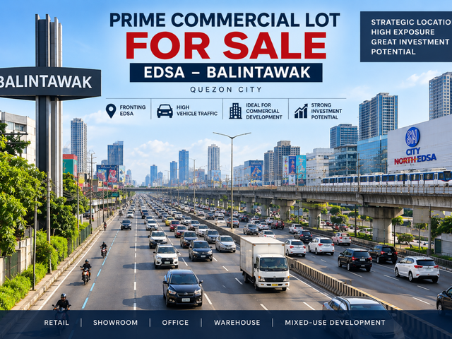 Commercial/Residential Lot Along EDSA, Balintawak, Quezon City