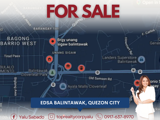 Prime 4,600 sqm Property Along EDSA Balintawak, Quezon City