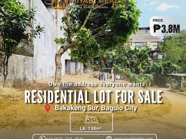 138 sqm |  Residential Lot in Bakakeng, Baguio City For Sale - LSS