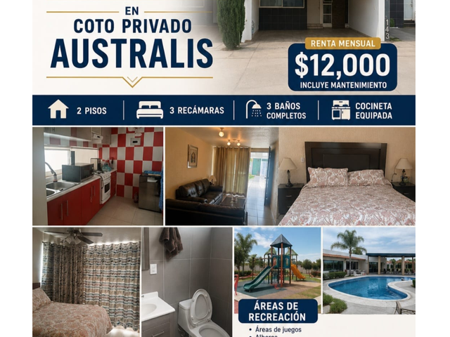 CASA EN RENTA EN AUSTRALIS