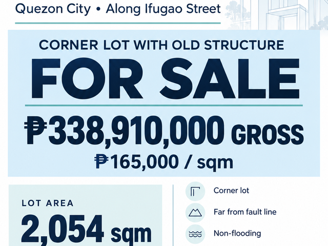 Prime Corner Lot with Old Structure in La Vista Subdivision, Quezon City