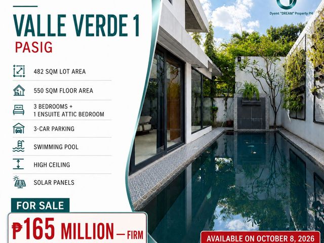 482sqm 3 BR House and Lot for Sale in Valle Verde 1, Pasig City Near Ortigas, BGC & Kapitolyo