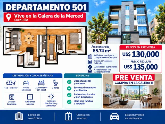 Lindo Departamento en La Calera - Proyecto 2027 51.67m2