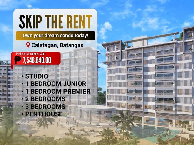 7.5M | Pre-Selling Condo with Sea View For Sale in  Calatagan Batangas  - LSS