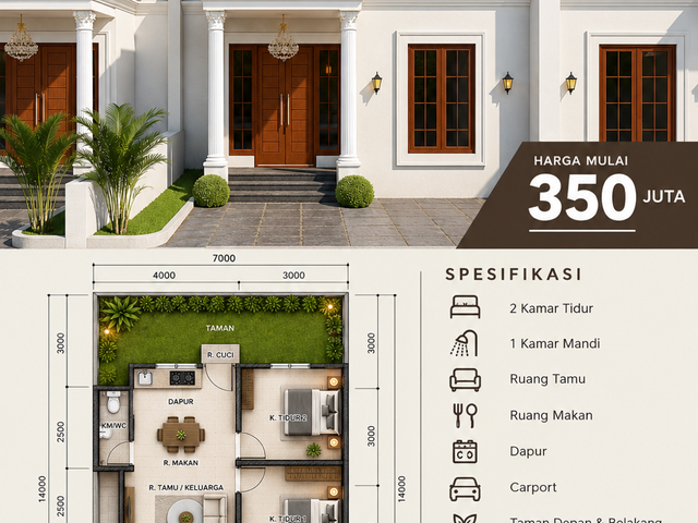 Rumah modern di mata merah Palembang
