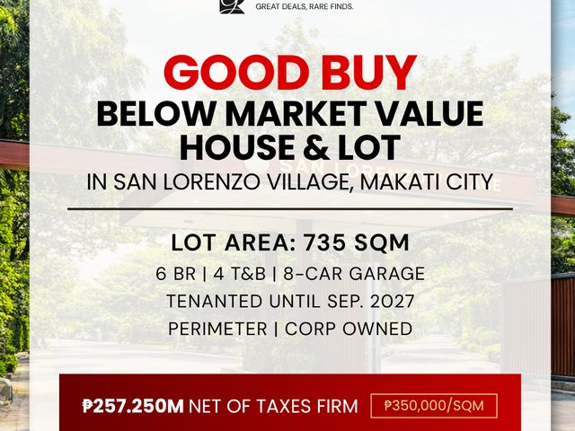 GOOD BUY: House and Lot in San Lorenzo Village Makati