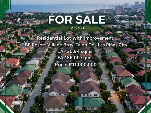 Las Pinas Property for Sale: BF Resort Lot with Improvement