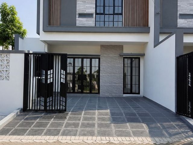 Rumah Sutorejo Tengah New Minimalis Hook Carport 2 Row Jalan 2 mobil