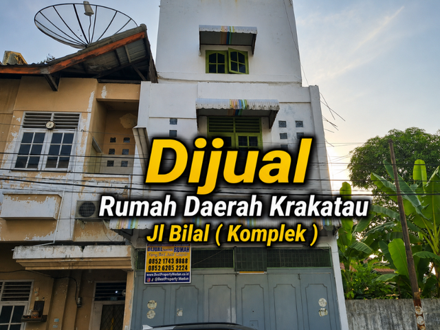 Rumah Daerah Medan Timur Jl Bilal/Krakatau