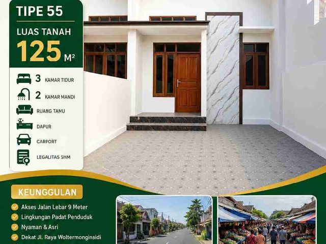 RUMAH NYAMAN, LOKASI STRATEGIS, HARGA SPESIAL!