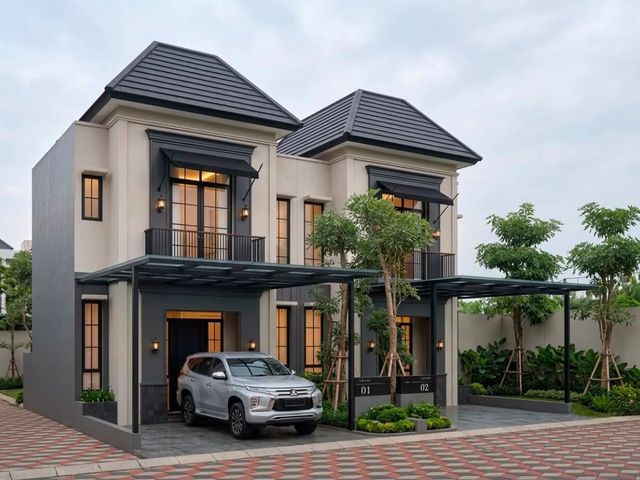RUMAH 2 LANTAI MODERN TROPIS DI KAWASAN EKSLUSIVE  FREE BIAYA SAMPAI BALIK NAMA SHM DI PATI