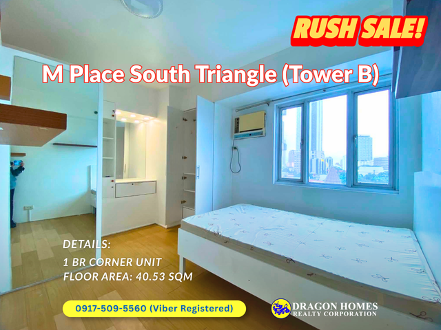1BR CORNER UNIT IN MPLACE SOUTH TRIANGLE - TOWER B
