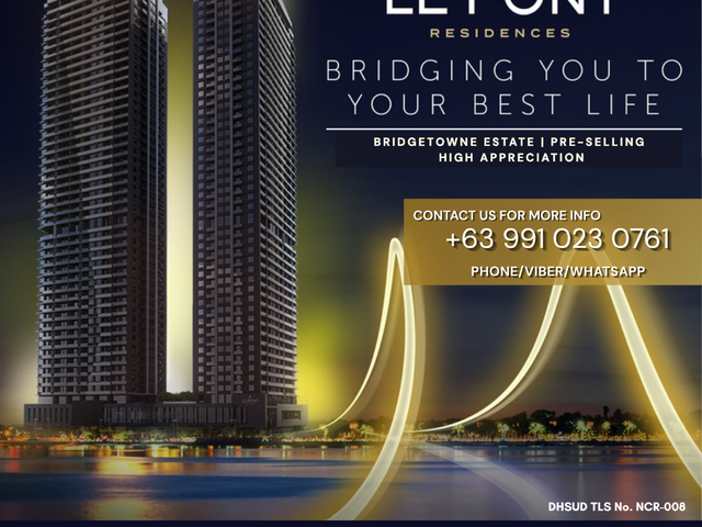 LE PONT RESIDENCES FOR SALE | 1-BEDROOM TO PENTHOUSE UNITS | SELECTED UNITS WITH PARKING
