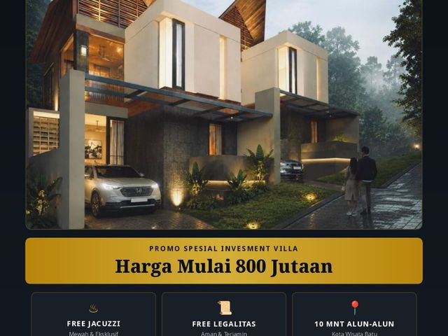 Villa pegunungan promo 800jutaan