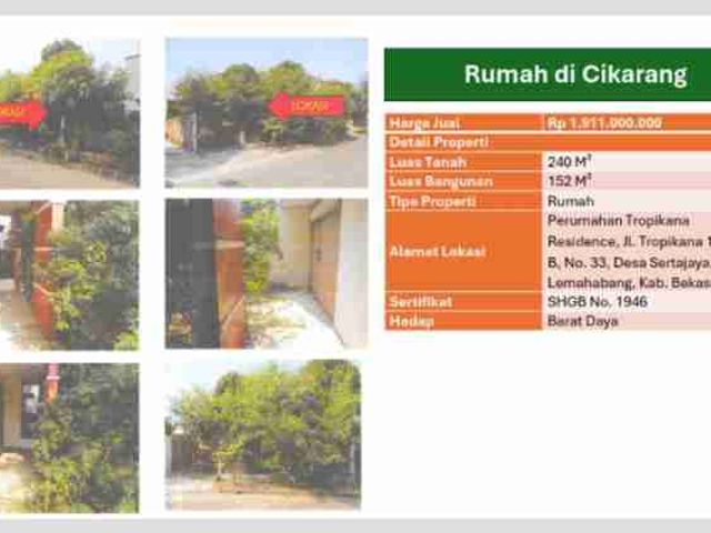 Dijual Rumah siap huni di Cikarang