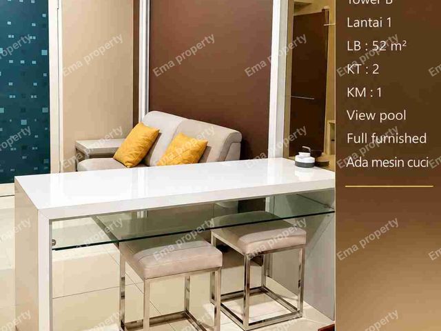 Disewakan apartemen Puncak Bukit Golf lantai 1