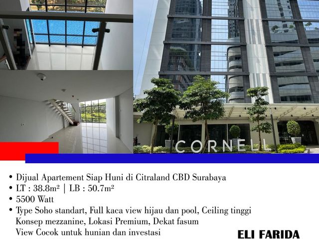 Dijual Apartement Siap Huni di Citraland CBD Surabaya