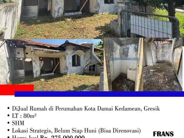 DiJual Rumah di Yang Ada di Perumahan Kota Damai Kedamean, Gresik