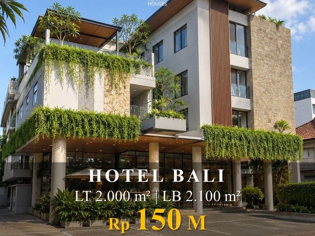 Dijual Hotel Aktif Bali LT 2000 120 Kamar Superior Deluxe Suite 150M