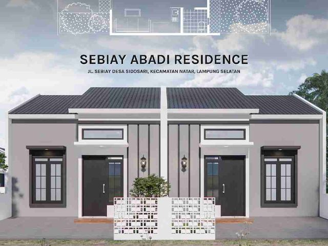 DIJUAL RUMAH SUBSIDI DEKAT UNILA POLTEK POLTEKES AL KAUTSAR SEBIAY ABADI RESIDENCE