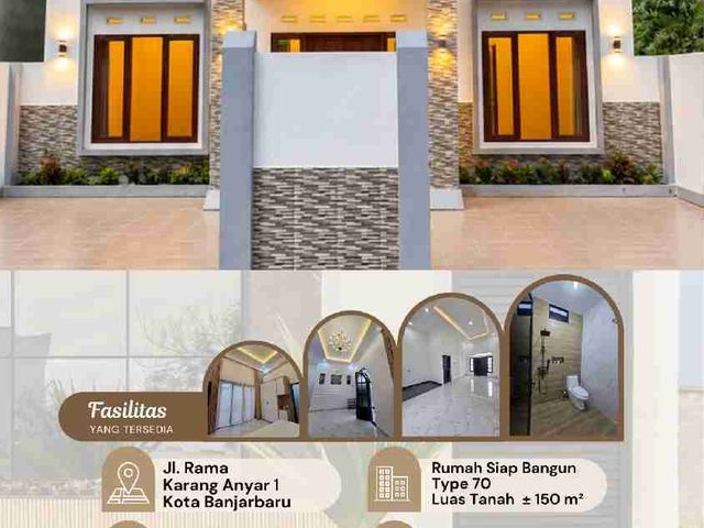RUMAH MEWAH SIAP BANGUN DITENGAH KOTA BANJARBARU KALIMANTAN SELATAN