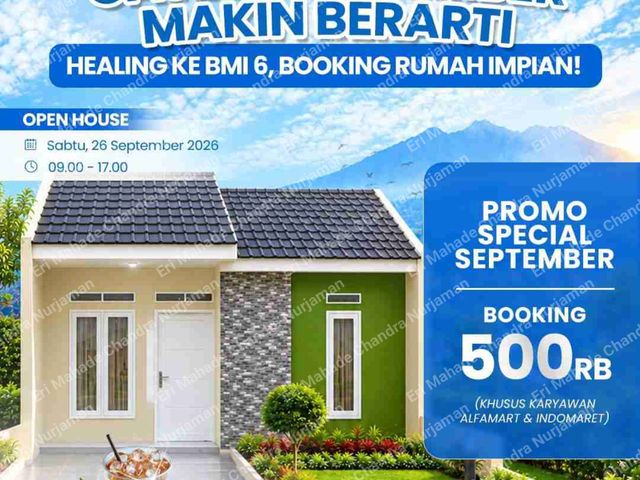 dijual perumahan subsidi cicilan satu jutaan flat sampe lunas