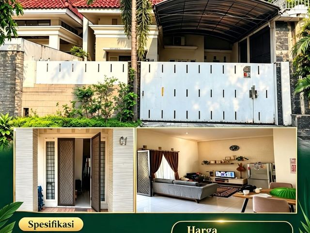 CA1270 DIJUAL RUMAH MODERN CAKEP STRATEGIS DI PURIMAS SURABAYA