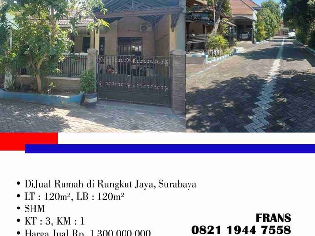 DiJual Rumah di Rungkut Jaya, Surabaya