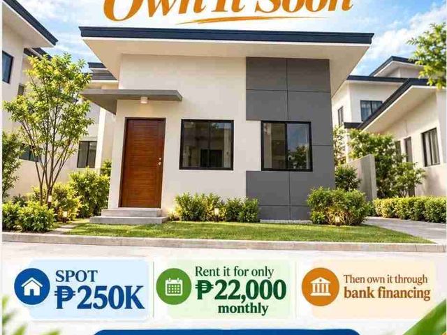 ready for occupancy bungalow house
Why keep renting with nothing to call your own when you can start your journey toward HOMEOWNERSHIP today?