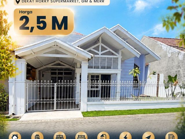 Rumah Manyar Indah  One gate system, dekat Hokky Supermarket, GM & Merr