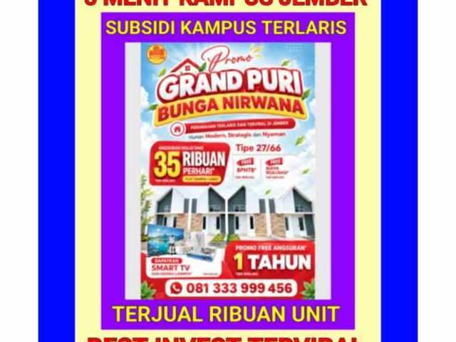 perumahan jember subsidi kampus best invest ribuan unit terjual